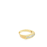 14k Yellow Gold .50ct E VS2 Baguette Diamond Channel Set Band 6 gram / Size 8